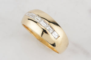 RETRO ESTATE 1ct DIAMOND RING ON 18ct YELLOW GOLD