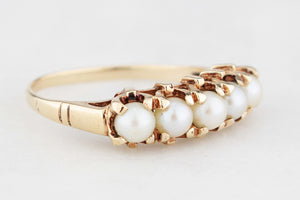 VINTAGE c1960/70 PEARL RING 9ct GOLD