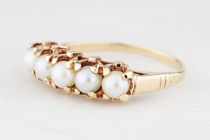 VINTAGE c1960/70 PEARL RING 9ct GOLD