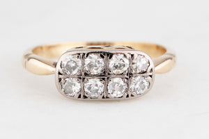 ANTIQUE EDWARDIAN .48ct DAIMOND RING 18ct GOLD & PLATINUM