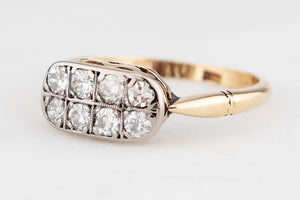 ANTIQUE EDWARDIAN .48ct DAIMOND RING 18ct GOLD & PLATINUM