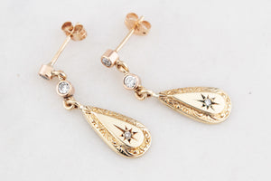 BESPOKE DIAMOND EARRINGS 9ct GOLD