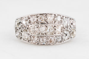 ANTIQUE EDWARDIAN 1.23ct OLD MINE CUT DIAMOND RING PLATINUM