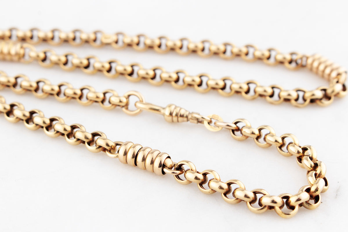 VINTAGE ITALIAN 9ct GOLD FANCY LINK CHAIN