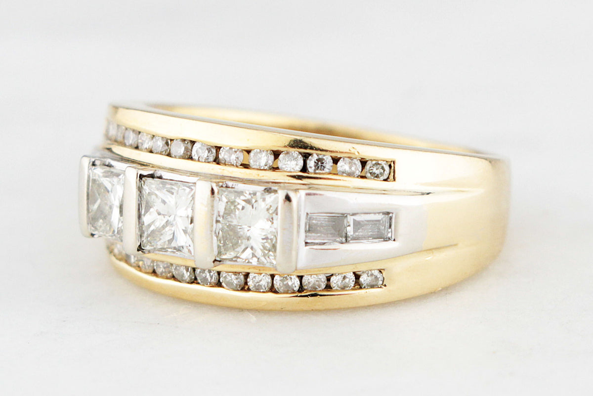 VINTAGE 1.33ct DIAMOND RING 18ct GOLD
