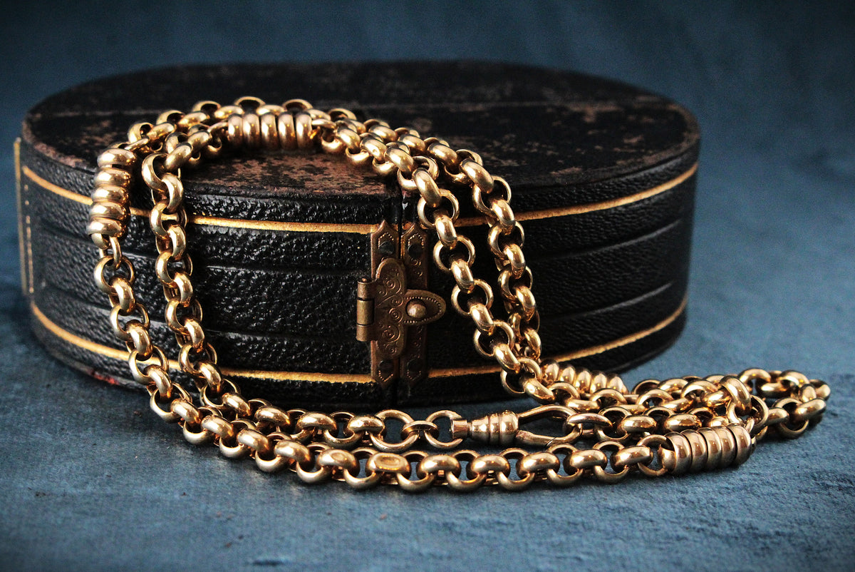 VINTAGE ITALIAN 9ct GOLD FANCY LINK CHAIN