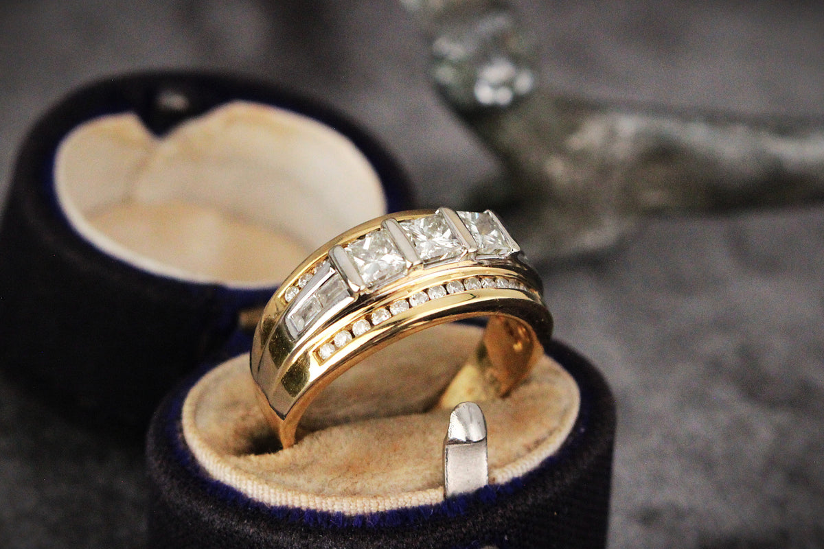 VINTAGE 1.33ct DIAMOND RING 18ct GOLD