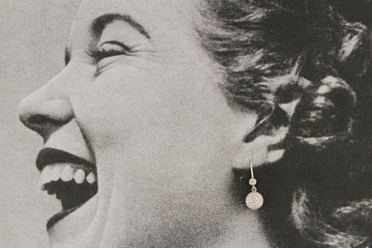 CONTEMPORARY DIAMOND CLUSTER EARRINGS 18ct GOLD