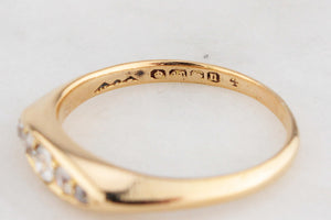 ANTIQUE EDWARDIAN 1912 DIAMOND RING 18ct GOLD