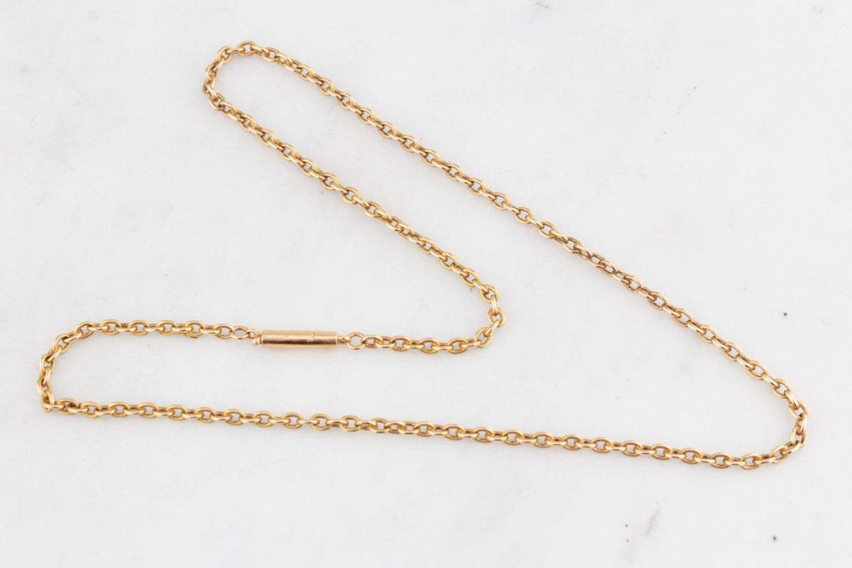 ANTIQUE AUSTRALIAN VICTORIAN 15ct GOLD CHAIN
