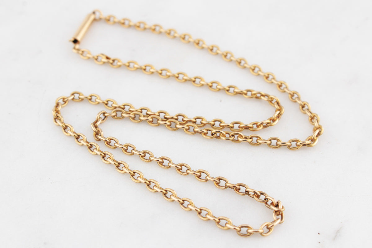 ANTIQUE AUSTRALIAN VICTORIAN 15ct GOLD CHAIN