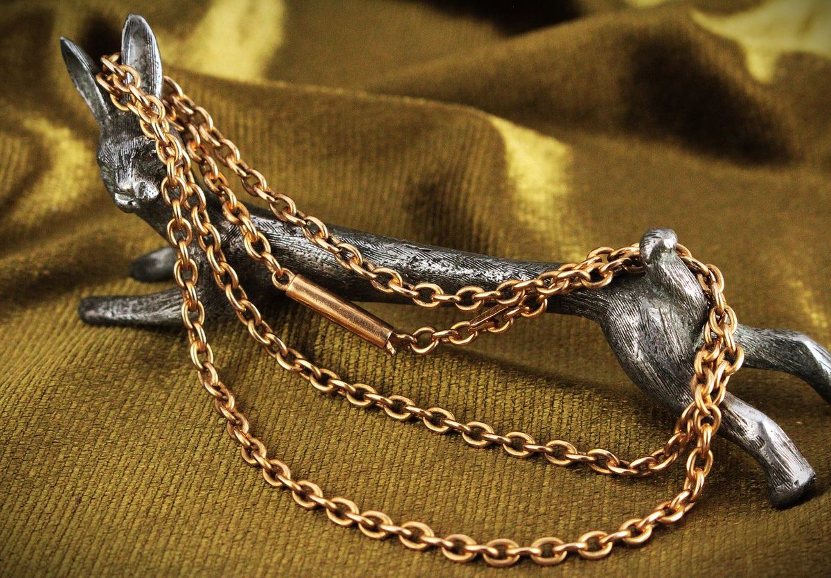 ANTIQUE AUSTRALIAN VICTORIAN 15ct GOLD CHAIN