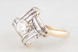 VINTAGE c1940/50 DIAMOND RING 14ct GOLD