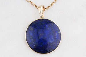 LAPIS LAZULI PENDANT 9ct GOLD