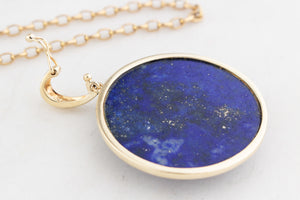 LAPIS LAZULI PENDANT 9ct GOLD