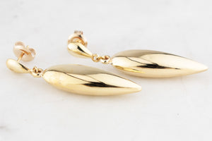 VINTAGE 9ct GOLD ‘BULLET’ EARRINGS