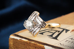 VINTAGE c1940/50 DIAMOND RING 14ct GOLD