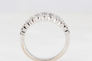 CONTEMPORARY 2ct DIAMOND RING 14ct WHITE GOLD
