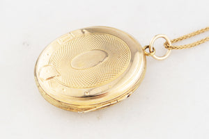 ANTIQUE EDWARDIAN LOCKET 9ct GOLD