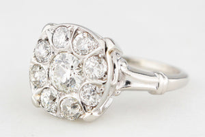 ANTIQUE ART DECO 1.50ct DIAMOND RING 14ct GOLD