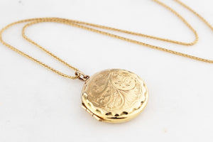 ANTIQUE EDWARDIAN PICTURE LOCKET 9ct GOLD