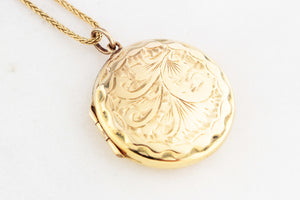 ANTIQUE EDWARDIAN PICTURE LOCKET 9ct GOLD