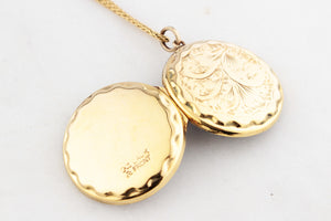 ANTIQUE EDWARDIAN PICTURE LOCKET 9ct GOLD