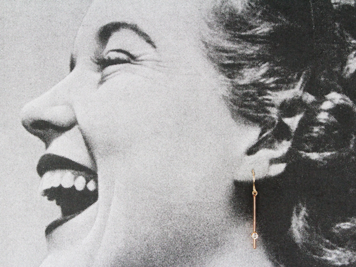 ANTIQUE EDWARDIAN DIAMOND EARRINGS 15ct GOLD