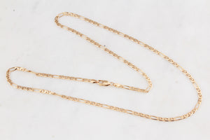 VINTAGE ITALIAN ANCHOR LINK FIGARO CHAIN 9ct GOLD