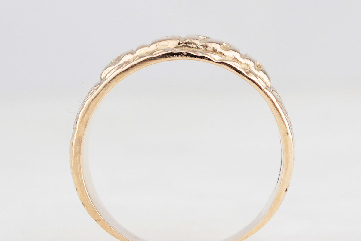 ANTIQUE EDWARDIAN MIZPAH RING 9ct GOLD