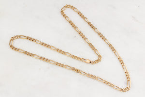 VINTAGE ITALIAN 20.68 GRAM FIGARO CHAIN 9ct GOLD