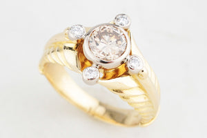 VINTAGE 1.05ct DIAMOND RING 18ct GOLD