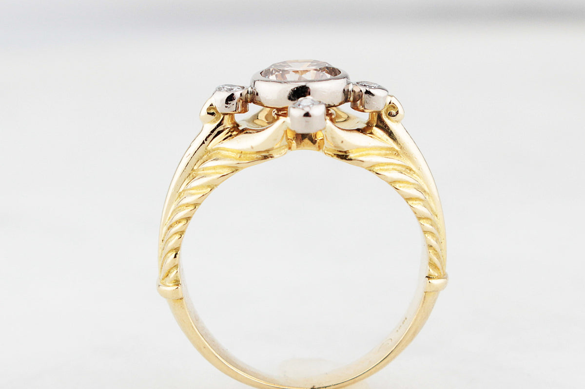VINTAGE 1.05ct DIAMOND RING 18ct GOLD