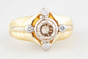 VINTAGE 1.05ct DIAMOND RING 18ct GOLD