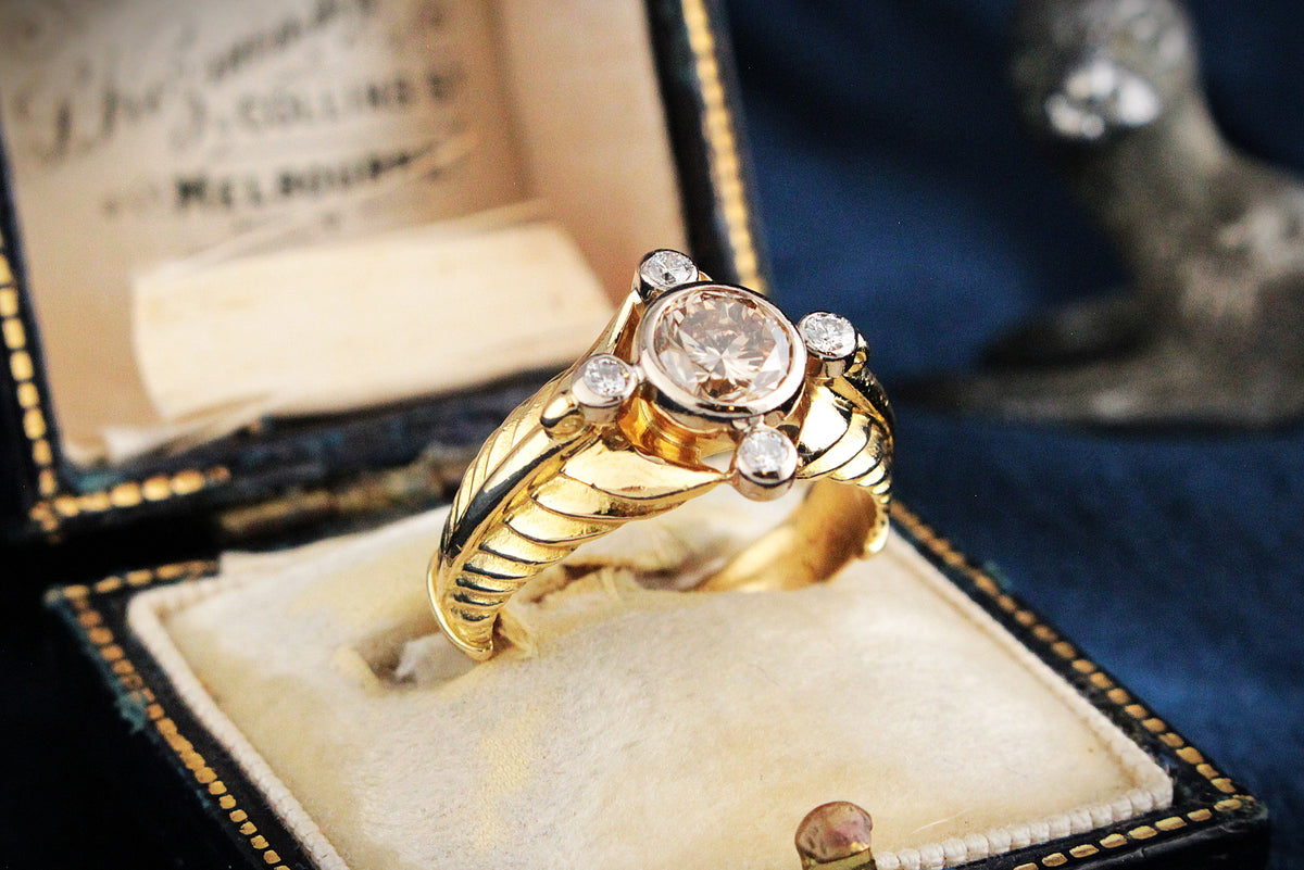 VINTAGE 1.05ct DIAMOND RING 18ct GOLD