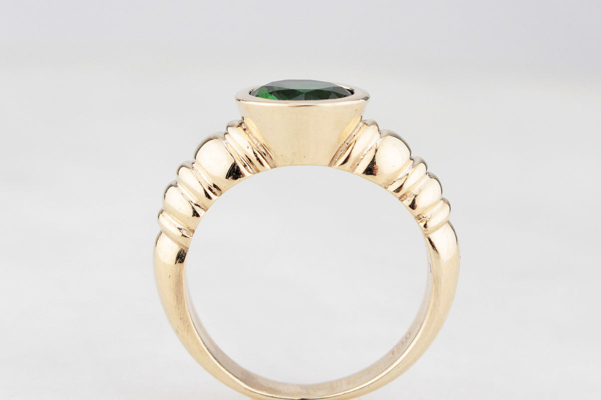 CUSTOM 1.60ct TOURMALINE RING 9ct GOLD