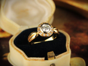 VINTAGE .72ct DIAMOND RING 18ct GOLD