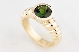 CUSTOM 1.60ct TOURMALINE RING 9ct GOLD