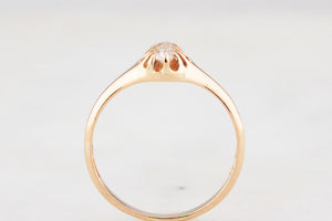 ANTIQUE EDWARDIAN c1900 DOUBLE DIAMOND RING 18ct GOLD