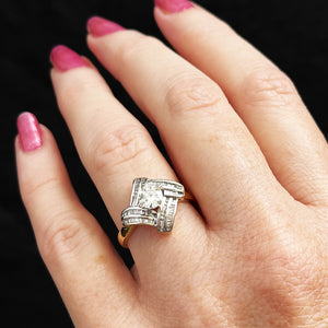 VINTAGE c1940/50 DIAMOND RING 14ct GOLD