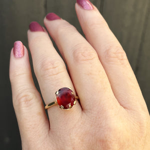 R&V BESPOKE SPESSARTITE GARNET RING 9ct GOLD