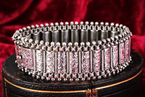 VICTORIAN 1880 ENGLISH STERLING SILVER BRACELET