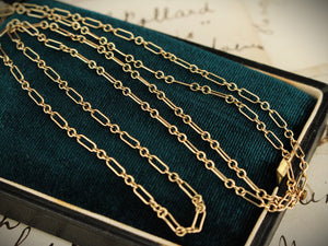 VINTAGE ITALIAN 64cm CHAIN 9ct GOLD