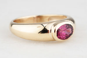 CUSTOM RHODOLITE GARNET RING 9ct GOLD
