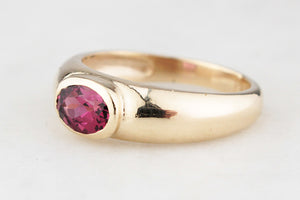 CUSTOM RHODOLITE GARNET RING 9ct GOLD