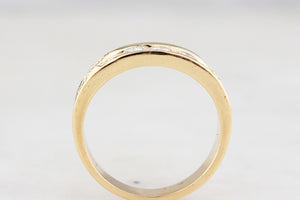 CONTEMPORARY FRENCH .85ct FIVE STONE DIAMOND RING