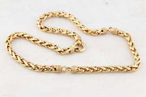 VINTAGE ITALIAN WHEAT LINK 23.10g CHAIN 9ct GOLD