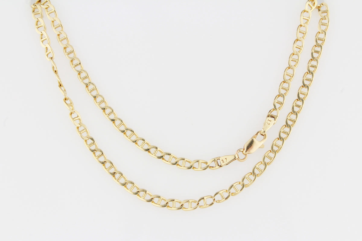 VINTAGE 56cm ANCHOR LINK CHAIN 14ct GOLD