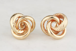 RETRO JUMBO KNOT EARRINGS 9ct GOLD