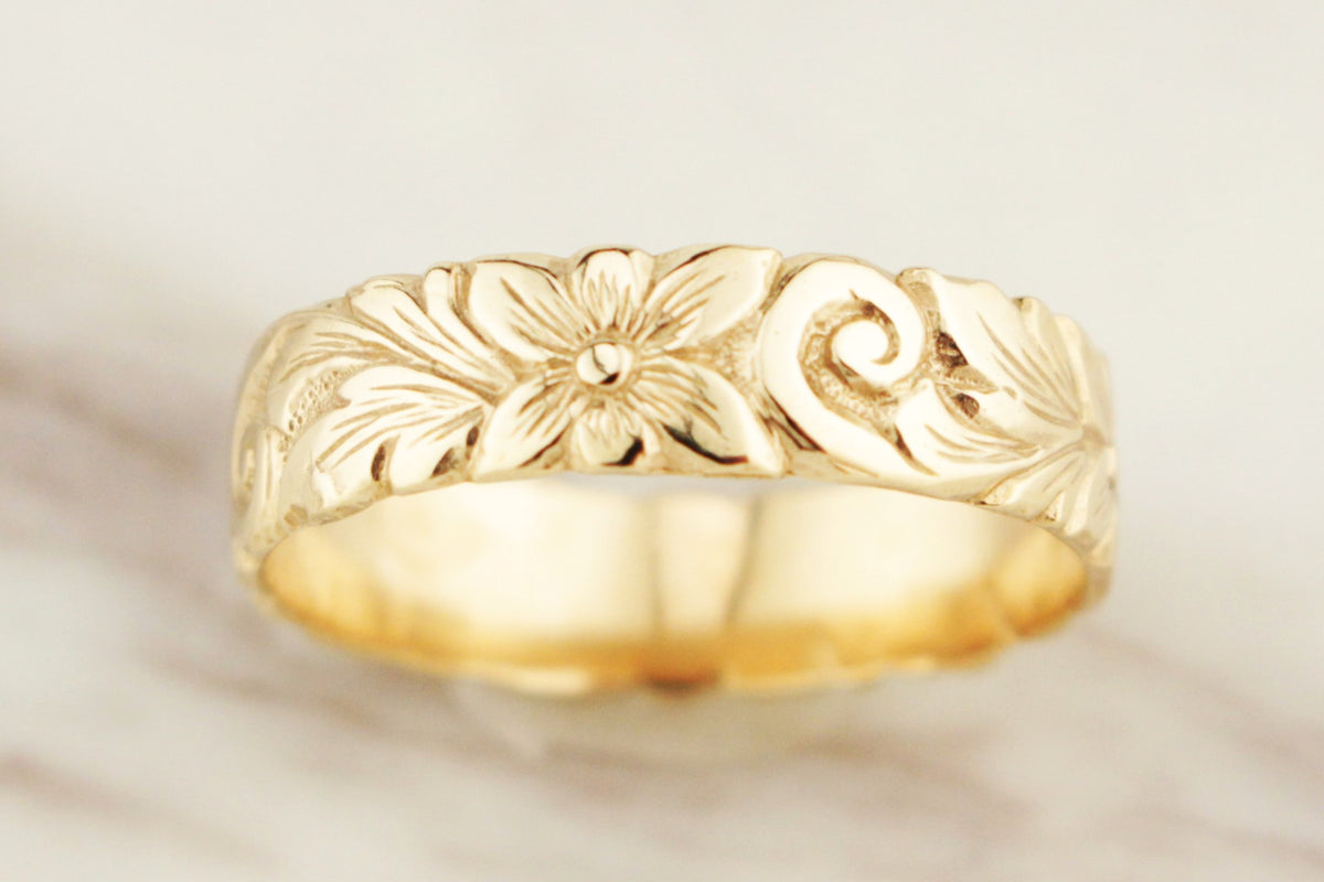 ‘THE JESS’ - ANTIQUE STYLE ETCHED BAND